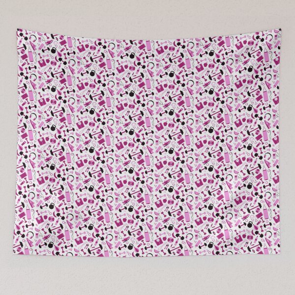 Item preview, Gym Fitness Workout Pink designed and sold by VintageStyle.