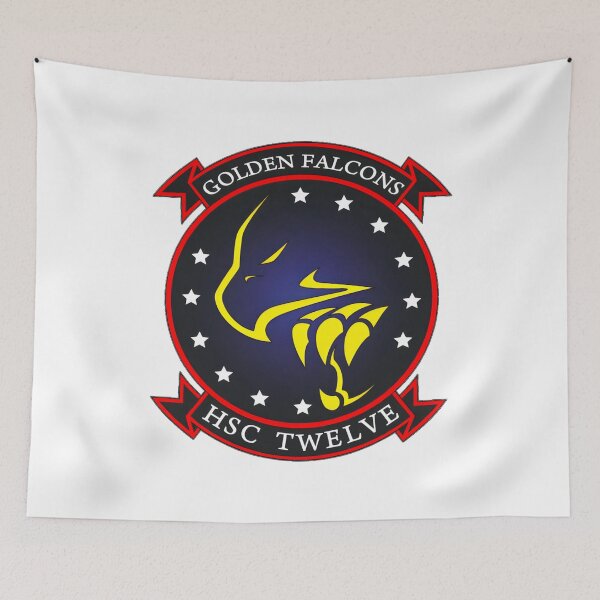 Item preview, US Navy HSC-12 Golden Falcons Squadron Insignia designed and sold by CharlieDesings.