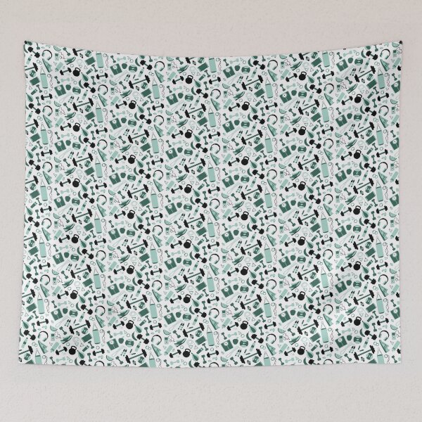 Item preview, Gym Fitness Workout Green designed and sold by VintageStyle.