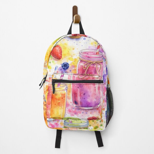 Item preview, Colorful Smoothies Watercolor Pattern – Seamless Fruit Drink Illustration designed and sold by DrizzyV.