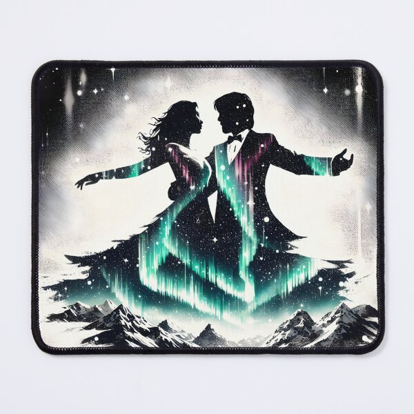 Item preview, Northern Lights and Couple, Ai Generated Art designed and sold by ACC .