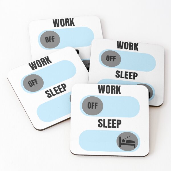 Item preview, Work Mode Off - Sleep Mode On | Funny Minimalist Productivity Design designed and sold by Claudi's Palette.