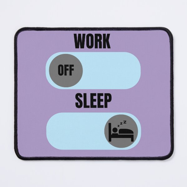 Item preview, Work Mode Off - Sleep Mode On | Funny Minimalist Productivity Design designed and sold by Claudi's Palette.