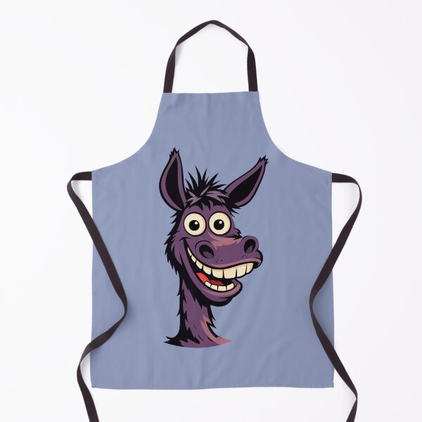 Item preview, Funny Cartoon Donkey Face – Cute Crazy Animal Character Illustration designed and sold by Stef Ringoot, cartoons and illustrations.