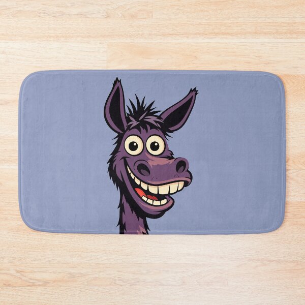 Item preview, Funny Cartoon Donkey Face – Cute Crazy Animal Character Illustration designed and sold by Stef Ringoot, cartoons and illustrations.