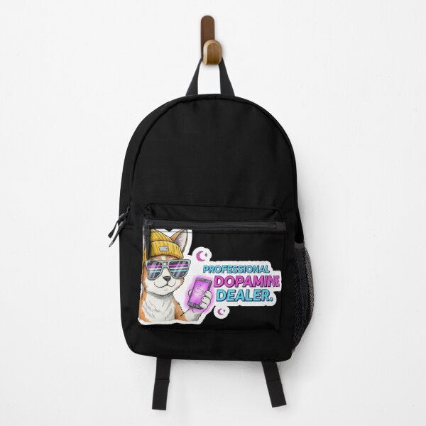 Item preview, Professional Dopamine Dealer Shiba Sticker - tronic Doge Meme & Neon Aesthetic designed and sold by Ishqkidua.