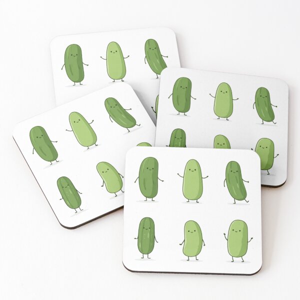 Item preview, Happy dancing pickles sticker pack designed and sold by MendaciousMina.