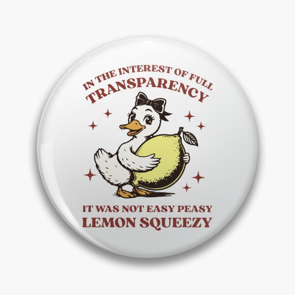 Item preview, Not Easy Peasy Lemon Squeezy Duck designed and sold by BrownHorse90s.