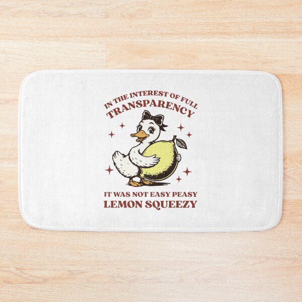 Item preview, Not Easy Peasy Lemon Squeezy Duck designed and sold by BrownHorse90s.