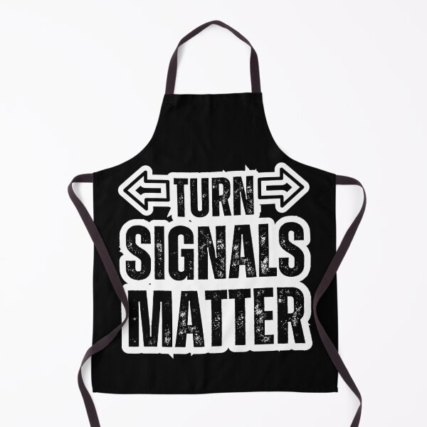 Item preview, Turn Signals Matter – Funny Driver Safety Arrows Distressed Black Text Design for Car Lovers & Road Etiquette designed and sold by GFamilyC.