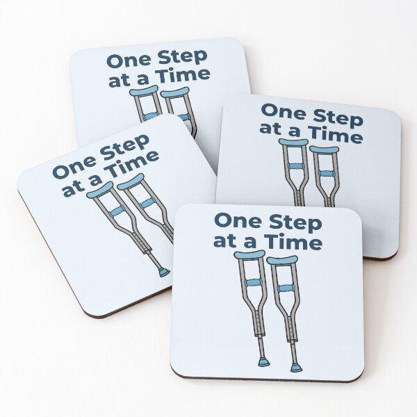 Item preview, One Step at a Time Crutches Recovery Rehab Medical Design designed and sold by Still Learning Days.