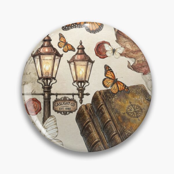 Item preview, Vintage Gaslight Butterfly Junk Journal 300DPI designed and sold by Gammgraphy.