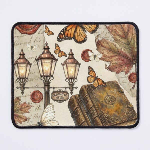 Item preview, Vintage Gaslight Butterfly Junk Journal 300DPI designed and sold by Gammgraphy.