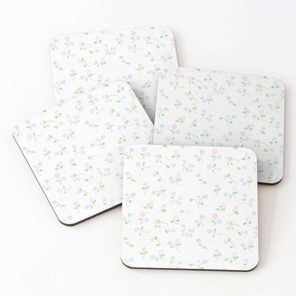 Item preview, Blue and pink Coquette Floral pattern designed and sold by Bonita Faye.