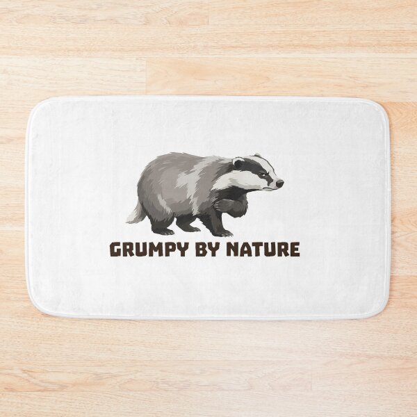 Item preview, Grumpy By Nature Funny European Badger designed and sold by Petzzz.