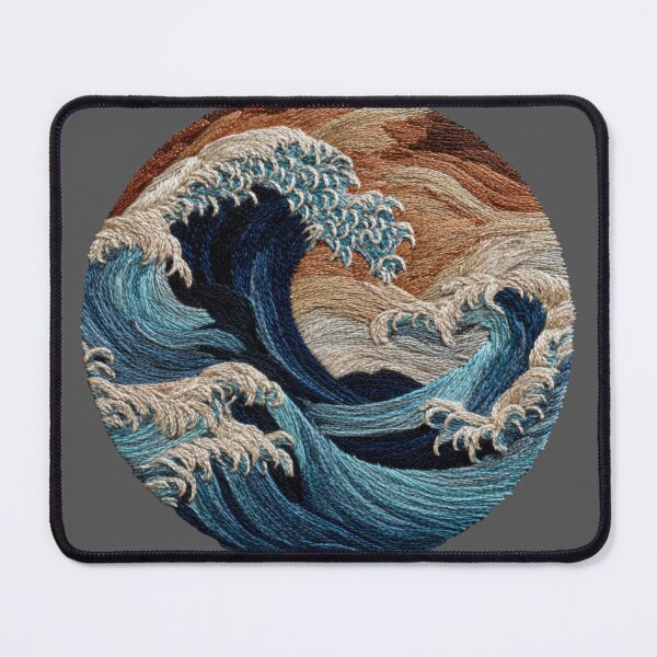 Item preview, Embroidered wave designed and sold by MendaciousMina.