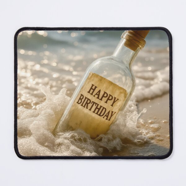 Item preview, Happy Birthday Message in a Bottle designed and sold by Maria Dryfhout.