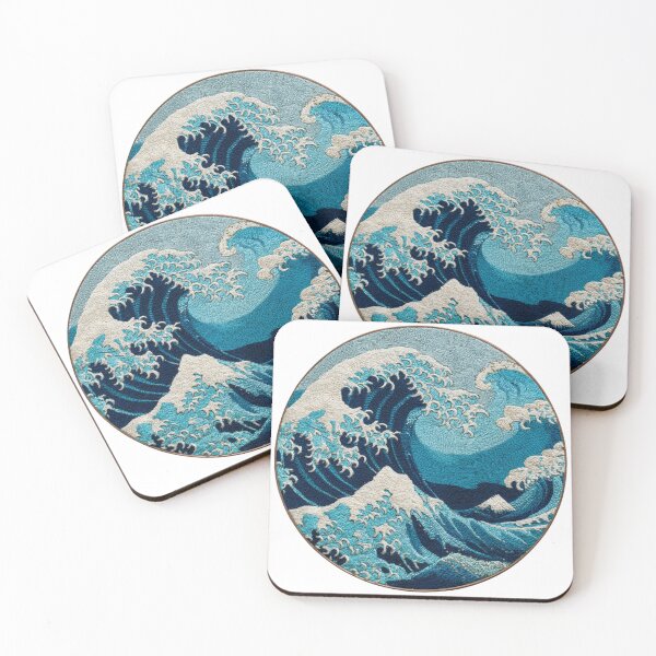 Item preview, Embroidered wave designed and sold by MendaciousMina.