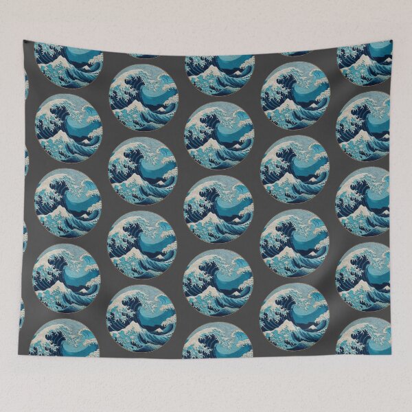 Item preview, Embroidered wave designed and sold by MendaciousMina.