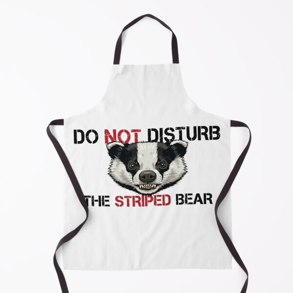 Item preview, Do Not Disturb The Striped Bear European Badger designed and sold by Petzzz.