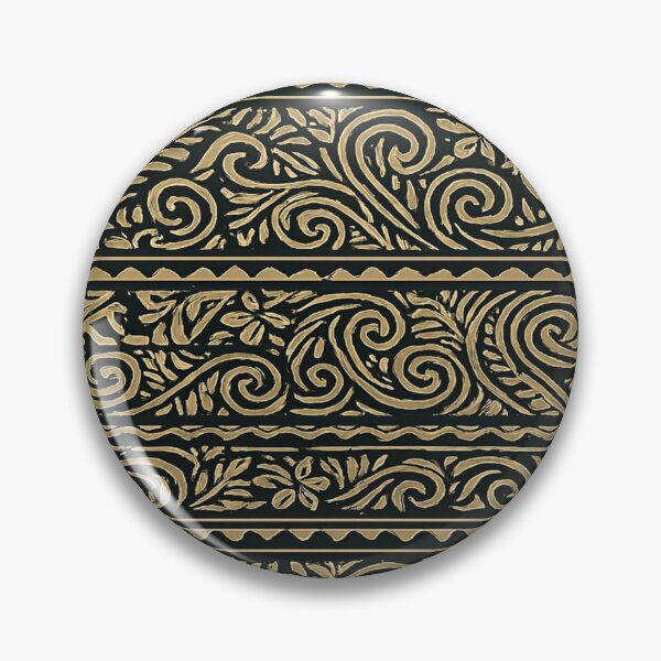 Item preview, Polynesian Tribal Pattern – Seamless Beige on Black Design designed and sold by nigejohn.