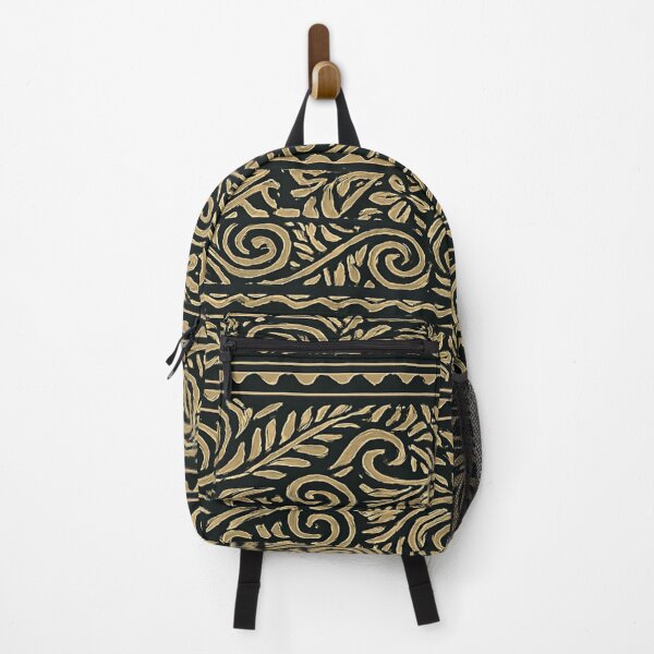 Item preview, Polynesian Tribal Pattern – Seamless Beige on Black Design designed and sold by nigejohn.