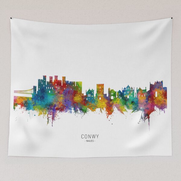 Item preview, Conwy Wales Skyline designed and sold by ArtPrints.