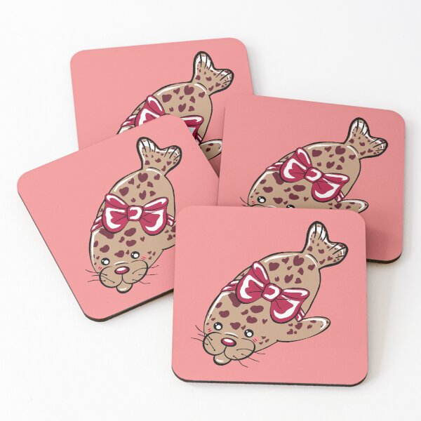 Item preview, Chocolate Seal With pink Background  designed and sold by missmann.