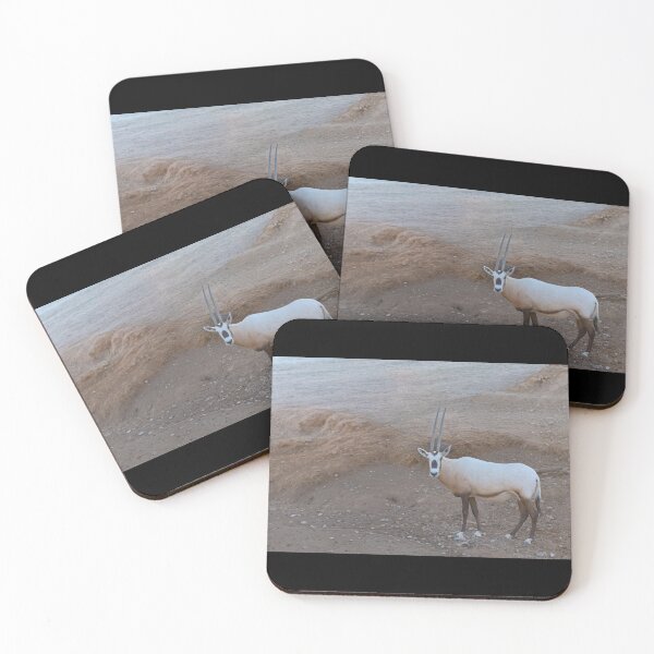 Item preview, Arabian Oryx Eye Contact - Desert Heritage Wildlife Portrait designed and sold by AbulailArt.
