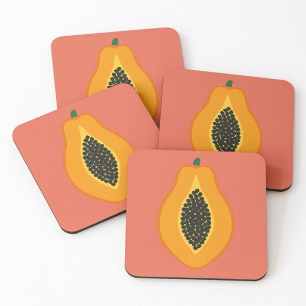Item preview, Papaya Art Print – Tropical Kitchen Wall Decor designed and sold by Aloloco.