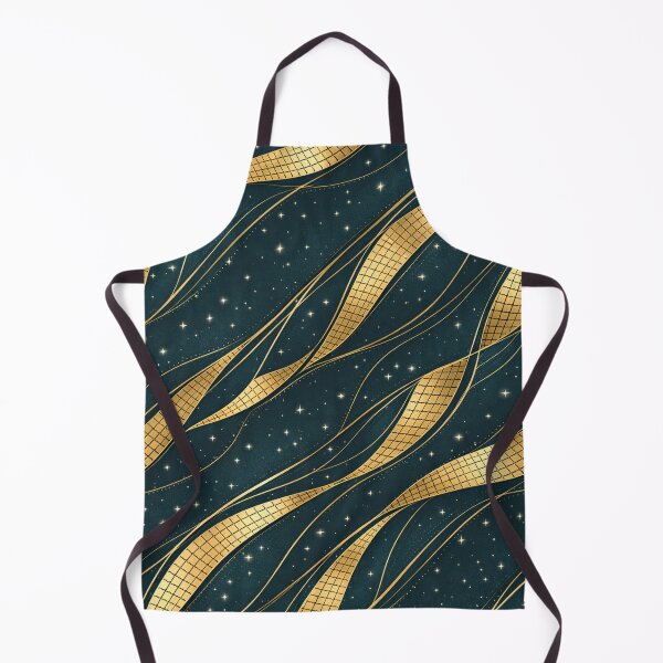 Item preview, Luxe Teal & Gold Celestial Flow Pattern designed and sold by annenambiro.