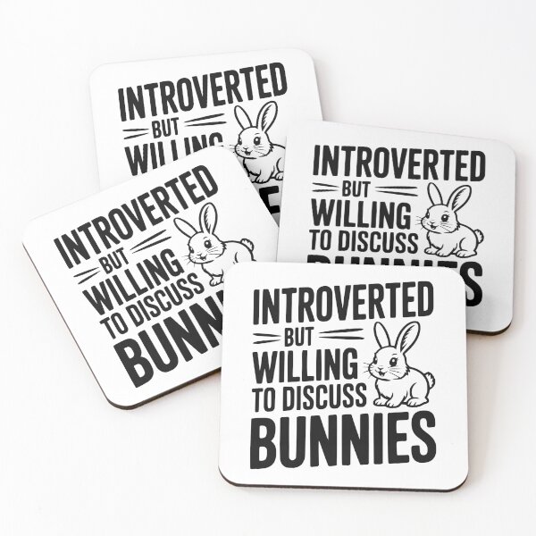 Item preview, Introverted but Willing to Discuss Bunnies designed and sold by Frank Ring.