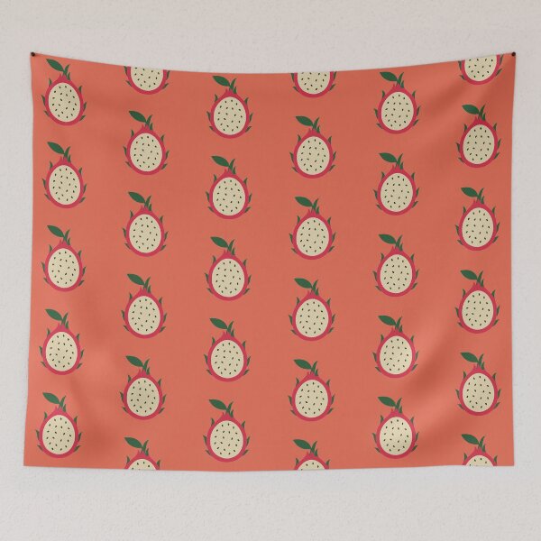 Item preview, Pitaya Art Print – Coral Dragon Fruit Kitchen Wall Decor designed and sold by Aloloco.