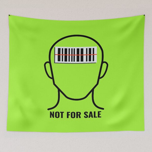 Item preview, Not For Sale Human Barcode Statement designed and sold by NotEqualOfficial.