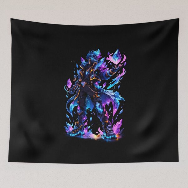 Item preview, Cybernetic Crystal Warrior Neon Astral Knight designed and sold by CrystalVanta.