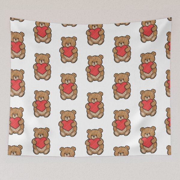 Item preview, Teddy Bear with Red Heart designed and sold by Elia Moon.