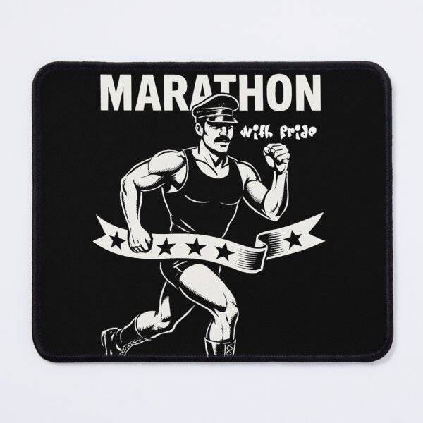 Item preview, Gay Leather Run Boston. Marathon With Pride. Defiant Currency Tom of Finland Tribute Gay Pride Graphic Design designed and sold by ItsAKinkThing.