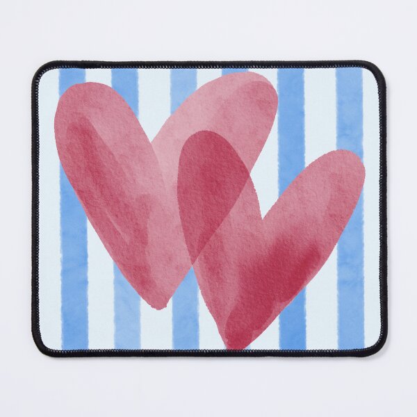 Item preview, Blue stripes with red heart  designed and sold by Anisha  Vaz.