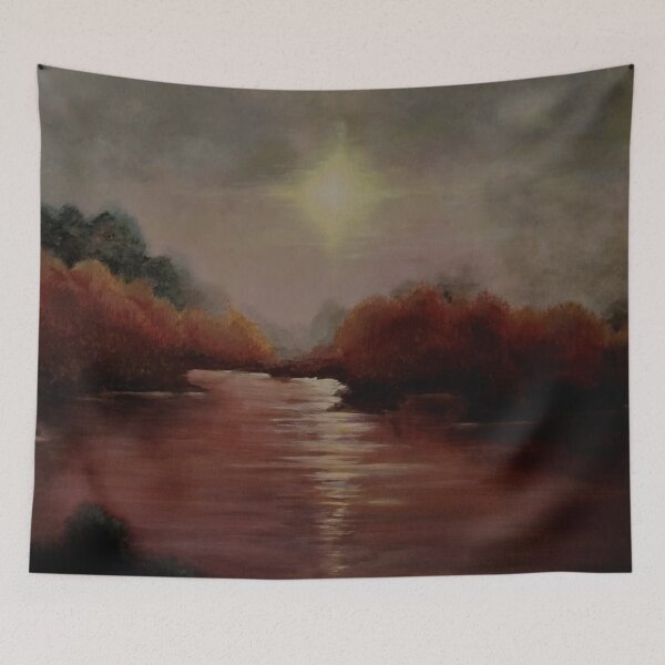 Item preview, Autumn sunset at the lake designed and sold by Austellus.