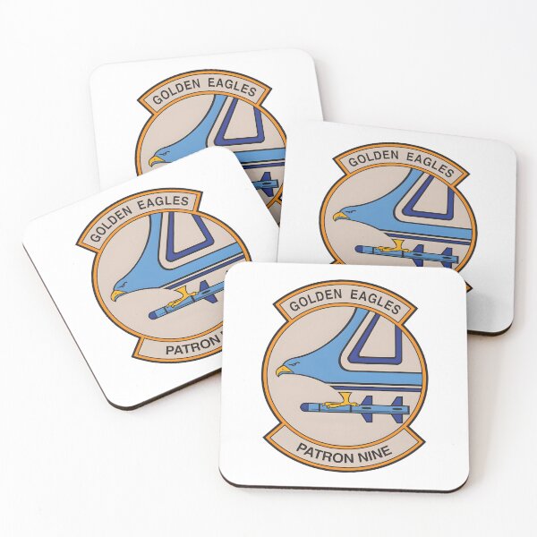 Item preview, Patron Nine Golden Eagles Missile Squadron Patch designed and sold by CharlieDesings.