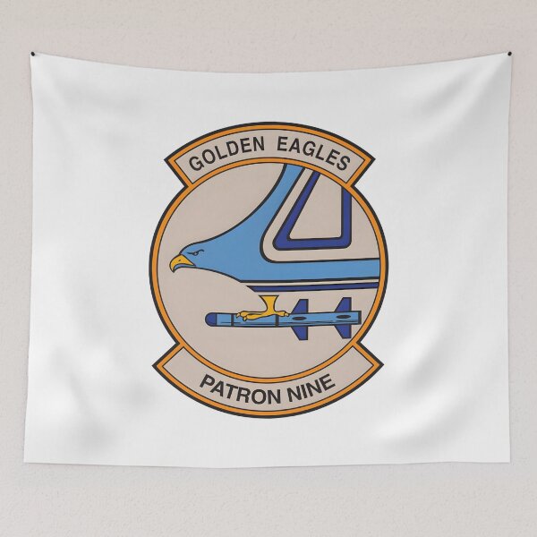 Item preview, Patron Nine Golden Eagles Missile Squadron Patch designed and sold by CharlieDesings.