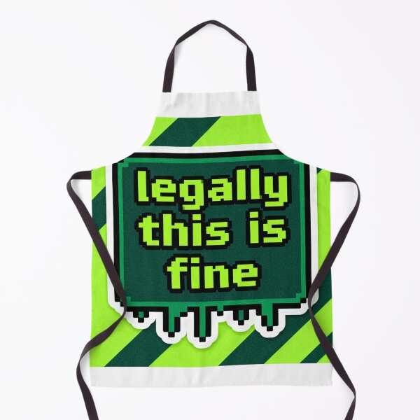Item preview, Legally This Is Fine - Retro Pixel Meme Art designed and sold by PictorialWhimsy.