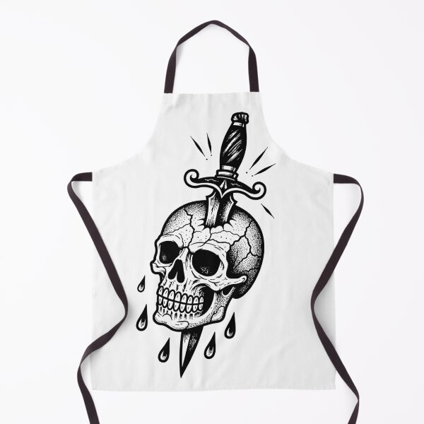 Item preview, Cracked skull with a dagger designed and sold by Good_Things.