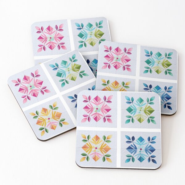 Item preview, Quilt blocks sticker designed and sold by MendaciousMina.