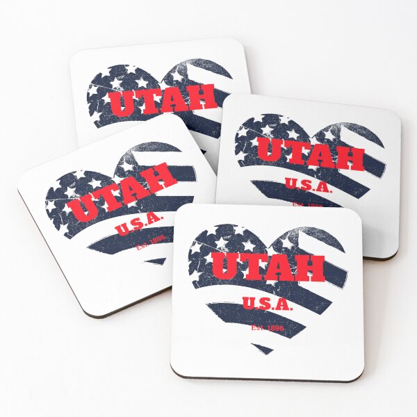 Item preview, Utah Patriot Heart Flag designed and sold by ArtistryAlch.