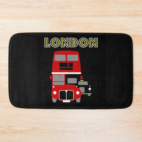 Item preview, London Red Bus & Taxi at night designed and sold by YouNeedKitch.