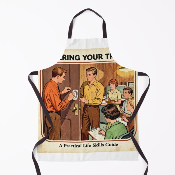 Item preview, Covering Your Tracks - Retro Dark Humor Parody designed and sold by PictorialWhimsy.