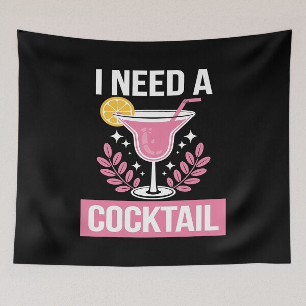 Item preview, I Need a Huge COCKtail Adult Joke Drinking Quote  designed and sold by joyouartArt.