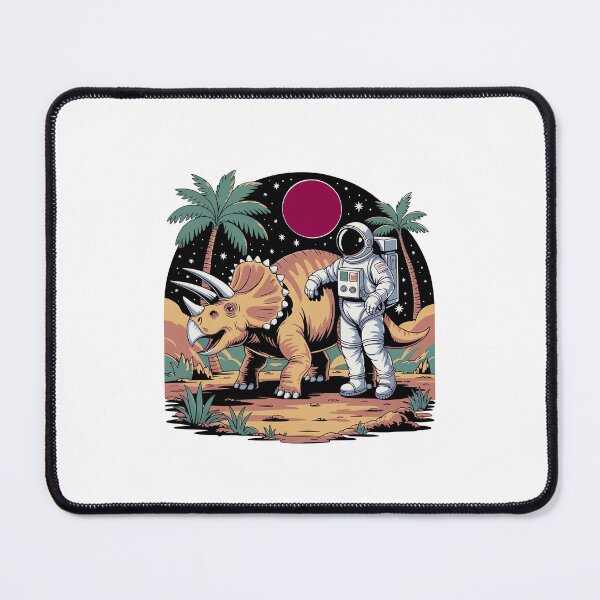 Item preview,  An astronaut with a baby triceratops designed and sold by Diesel Drinking Dinosaurs.