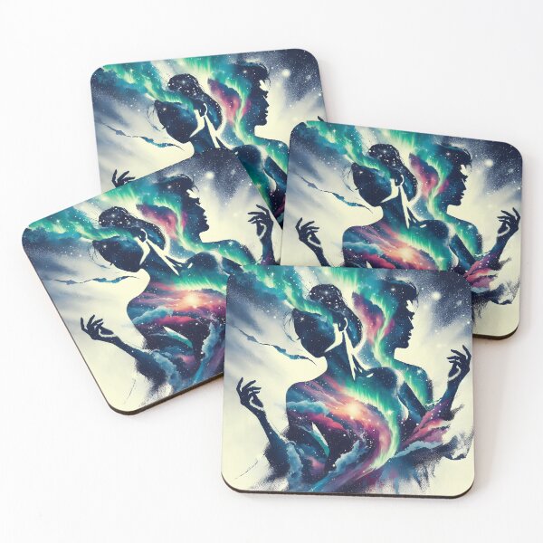 Item preview, Northern Lights and Couple, Ai Generated Art  designed and sold by ACC .